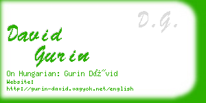 david gurin business card